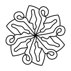 Flower Mandalas. decorative elements. ornate pattern, vector illustration. Islamic, Arabic, Indian, Moroccan, Spanish, Turkish, Pakistani, Chinese, mystical, ottoman motifs.