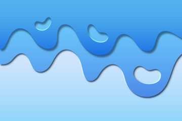 Blue Papercut background vector image