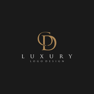 luxury letter CPD logo design , monogram DPC vector illustration