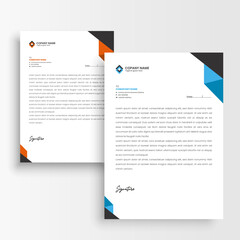 corporate business letterhead template vector format