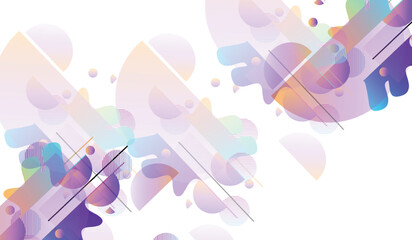 Gradient colored graphic elements. abstract banners with flowing liquid shapes. Beautiful Template for the design of banners, flyers, or presentations.