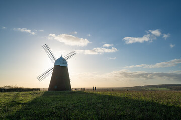 Fototapeta premium Halnaker Windmill, West Sussex, autumn