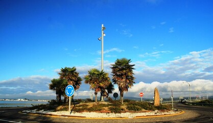 Rotonda en la isla de Arousa, Galicia