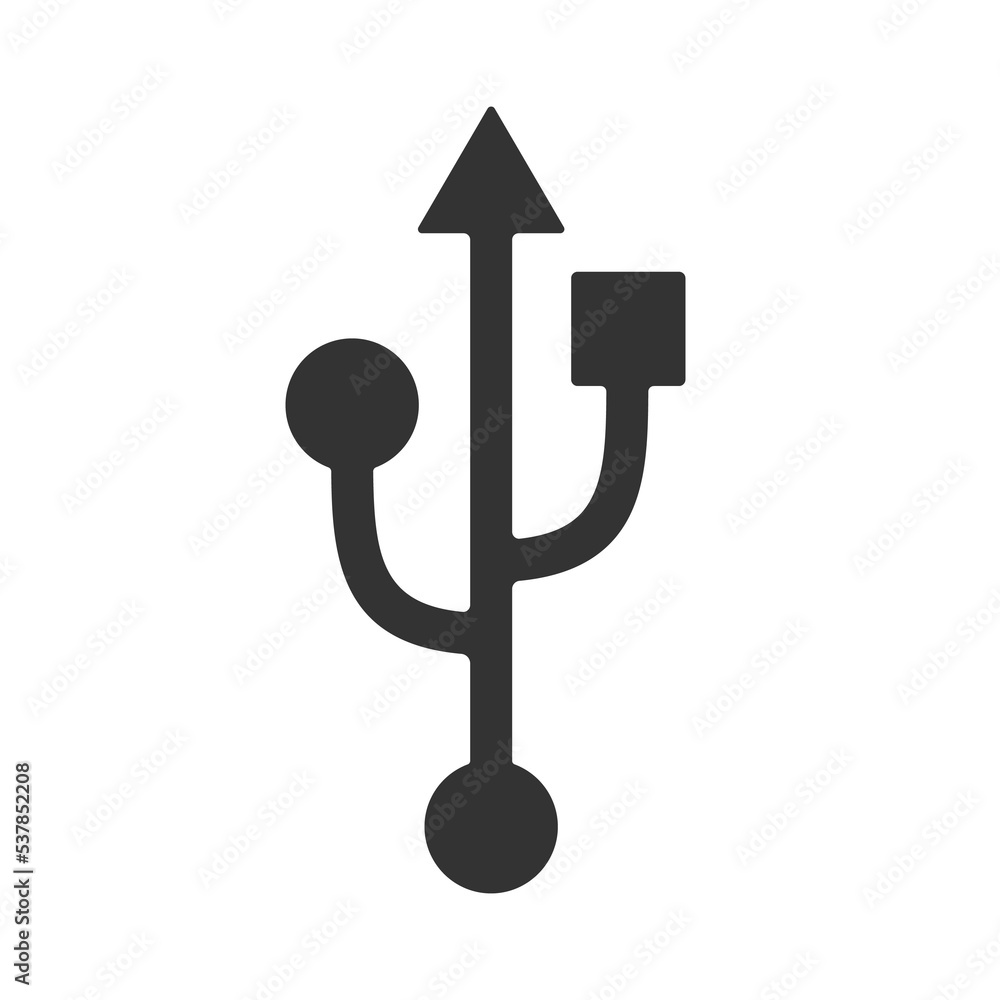Poster usb isolated icon. simple element illustration from connections concept