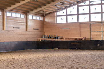 empty horse arena