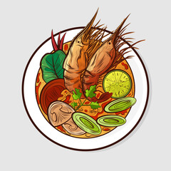 Tom Yum Kung Thai food