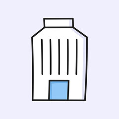 building hand drawn line icon