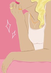 woman wearing jewellery