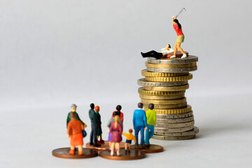 Abstract image of economic inequality
