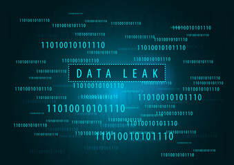 data leak text on screen