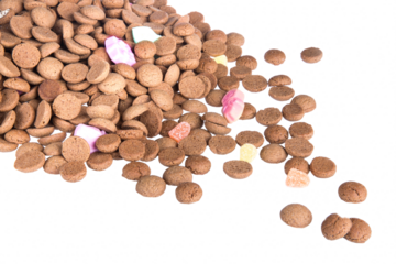 Pile of ginger nuts, Dutch sweets at 5 december Sinterklaas isolated on transparent background