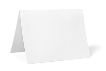 Blank card, isolated on white