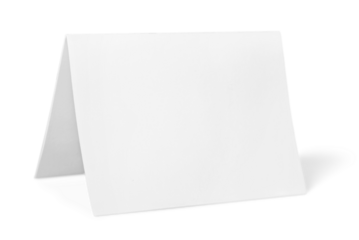 Blank card, isolated on white