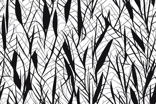 2d Seamless Freehand Pattern. Doodle Monochrome Print With Hand Drawn Chevron Texture. Trendy Graphic Design.