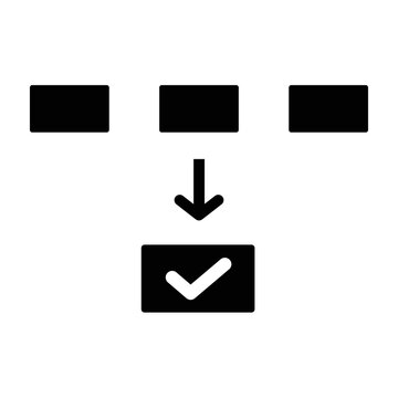 Scheme With Three Steps Hand Drawn Outline Doodle Icon.
