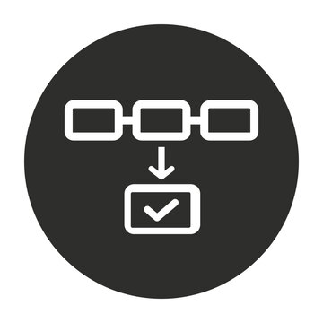 Scheme With Three Steps Hand Drawn Outline Doodle Icon.
