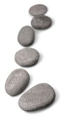 Fototapeta na wymiar Zen basalt stones on background