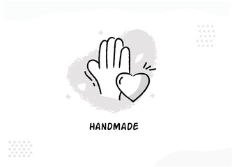 Handmade vector hand drawn icon.