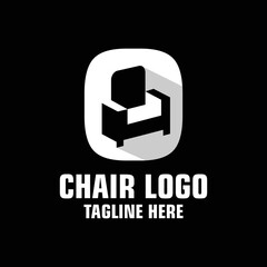 Letter O Sofa Logo Design Template Inspiration, Vector Illustration.