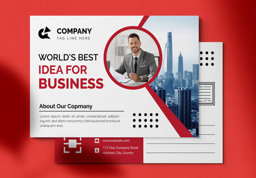 Corporate Post Card Design Layout