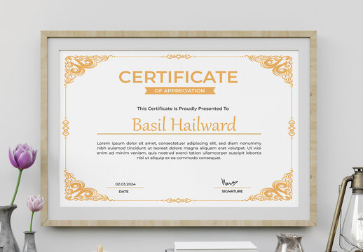 Simple Certificate Layout