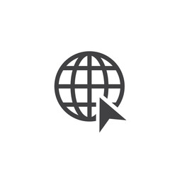 Globe Icon Design Vector Template Illustration