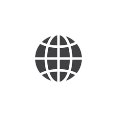 Globe Icon Design Vector Template Illustration