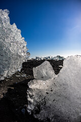 ice on the beach