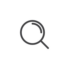 Magnifier Icon Design Vector Template Illustration