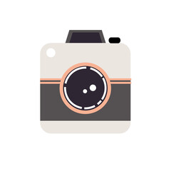 Camera icon. Photo camera in flat style. Vector