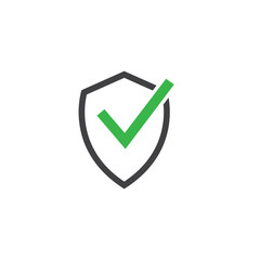 Shield Protect Icon Design Vector Template Illustration
