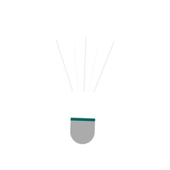 A minimalist illustration of a simple air freshener device, with a green top and spray nozzles releasing fragrance, representing a home fragrance or scent diffuser.