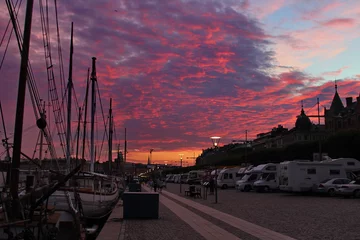 Foto auf Acrylglas Stockholm, Water, Hamn, Harbour, Ferry, Hafen, Strandvägen, Gamla Stan  © Stefan