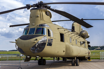 Fototapeta na wymiar US Army military transport helicopter