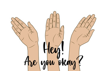 Obraz premium Hey! Are you okay? Vector stock illustration eps10.