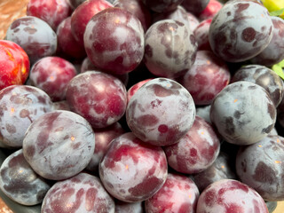 Tajik plums are big and taste juicy.