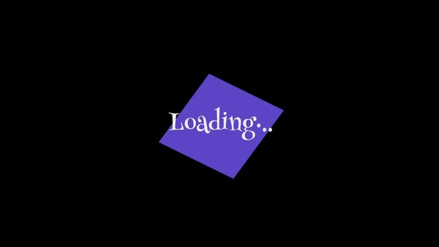 Loading Screen Text Classic Cartoon Animation