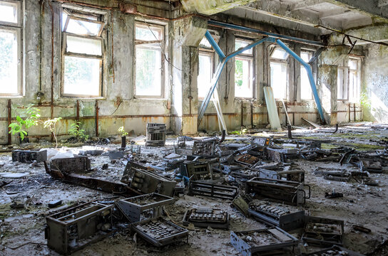 Soviet Duga 1 radar in Chernobyl exclusion zone, Ukraine