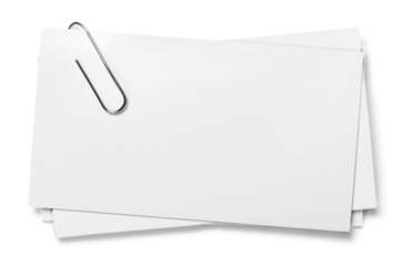 Blank paper isolate on white background