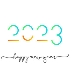 Fototapeta na wymiar 2023 - happy new year - best wishes 2023 background 