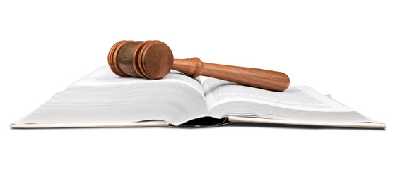 Gavel Over the Opened Law Book