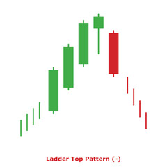 Ladder Top Pattern (-) Green & Red - Square