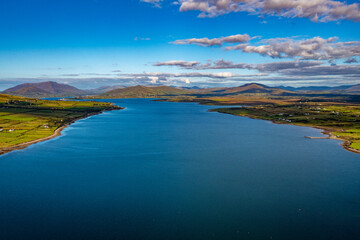 Obraz na płótnie Canvas Valentia Island in Ireland Aerial View with Drone | Traumhafte Landschaften auf Valentia Island