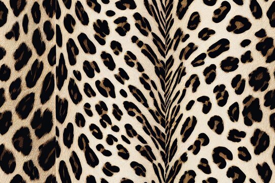 Seamless animal prints. Leopard tiger zebra skin patterns, texture stripes backgrounds. 2d Africa animals leathers different seamless patterns