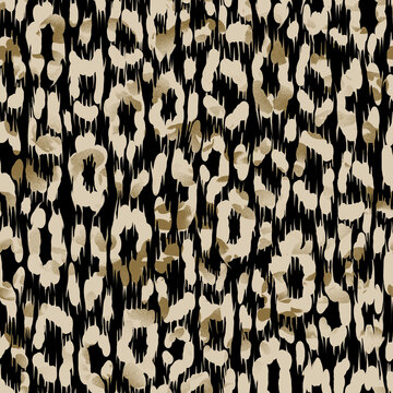Trendy leopard pattern background. Hand drawn fashionable wild animal cheetah skin natural texture for fashion print design, banner, cover, wallpaper.