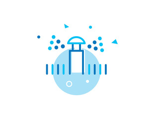 Water Sprinkler Stroke Line Icon
