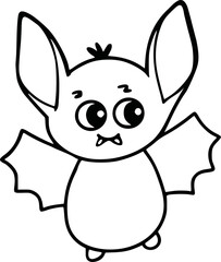 Baby Bat SVG, Vector Cut File, PDF Print File, PNG Clipart