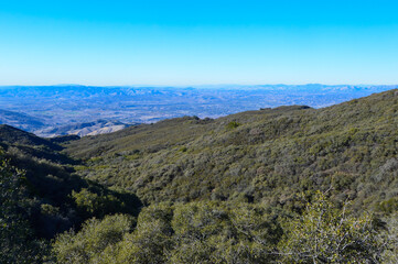 Fototapeta na wymiar Santa Ynez Mountains , Los Padres National Forest, California