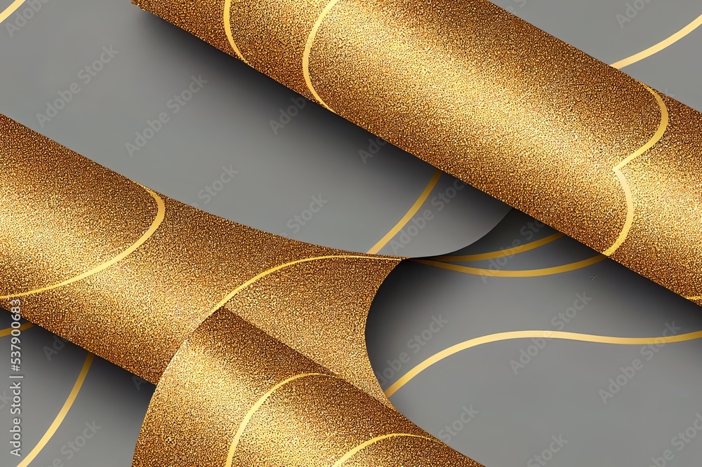 Poster abstract geometric seamless pattern with circles and gold glitter elements. modern abstract design f