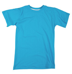 Blue  t-shirt isolated on  background